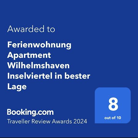 Ferienwohnung Apartment Wilhelmshaven Inselviertel In Bester Lage - Selbstaendiger Check In Moeglich Dış mekan fotoğraf